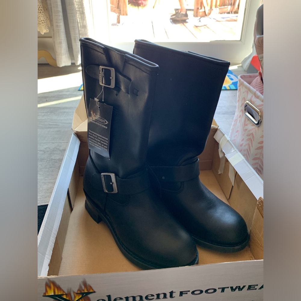 Element Black Motorcycle Boots